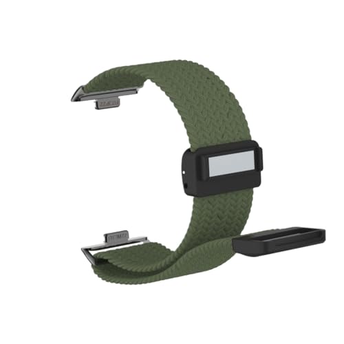 Nylon Loop Sportarmband for Huawei Watch Fit3 Fit4 Fit4Pro Spezialverbinder Band ersetzen Elastizitätsarmband(3 Dark Green,For fit 4 pro) von WUURAA