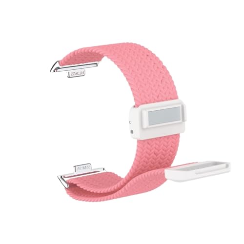 Nylon Loop Sportarmband for Huawei Watch Fit3 Fit4 Fit4Pro Spezialverbinder Band ersetzen Elastizitätsarmband(4 Fresh Powder,For fit 4 pro) von WUURAA