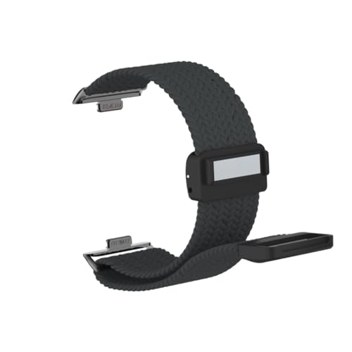 Nylon Loop Sportarmband for Huawei Watch Fit3 Fit4 Fit4Pro Spezialverbinder Band ersetzen Elastizitätsarmband(7 Charcoal,For fit 4 pro) von WUURAA