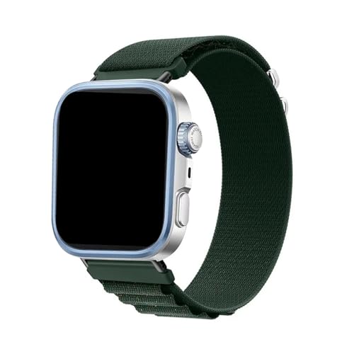 Nylon Loop Strap for Huawei Watch Fit 4/4Pro/3 Atmungsaktives austauschbares Armband for Huawei Watch Fit4/Fit4pro Armband(Army-green shiny,For Fit 3) von WUURAA