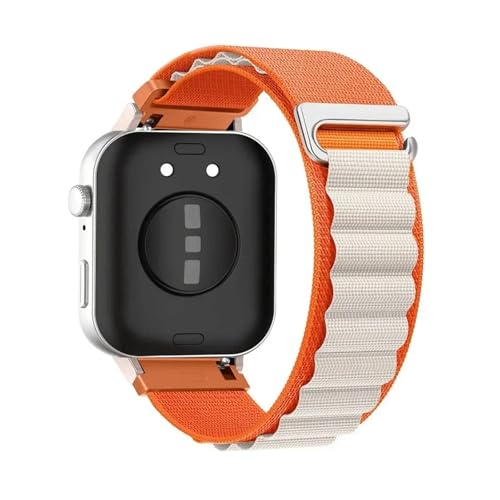 Nylon Loop Strap for Huawei Watch Fit 4/4Pro/3 Atmungsaktives austauschbares Armband for Huawei Watch Fit4/Fit4pro Armband(Orange starlight,For fit 4) von WUURAA