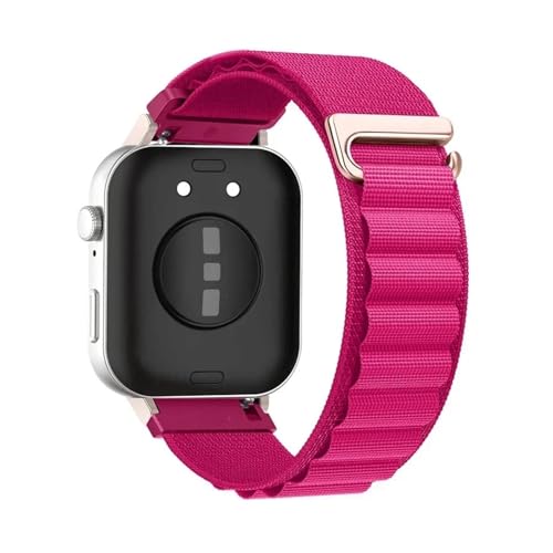 Nylon Loop Strap for Huawei Watch Fit 4/4Pro/3 Atmungsaktives austauschbares Armband for Huawei Watch Fit4/Fit4pro Armband(Rouge red,For Fit 3) von WUURAA