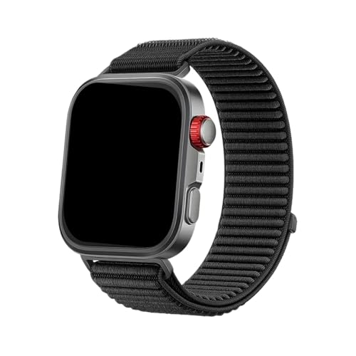 Nylon Loop Strap for Huawei Watch Fit 4 Pro Gewebtes Sportarmband for Huawei Watch Fit 3/4 Armband(Black,For Fit 4 Pro) von WUURAA