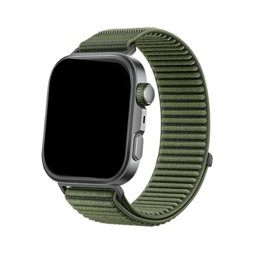 Nylon Loop Strap for Huawei Watch Fit 4 Pro Gewebtes Sportarmband for Huawei Watch Fit 3/4 Armband(Dark Green,For Fit 4 Pro) von WUURAA