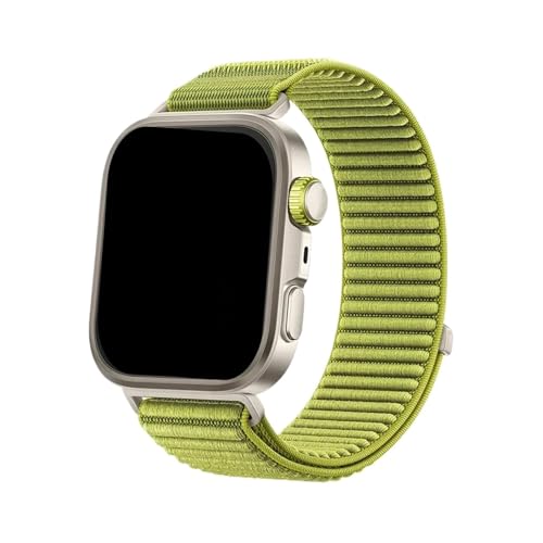 Nylon Loop Strap for Huawei Watch Fit 4 Pro Gewebtes Sportarmband for Huawei Watch Fit 3/4 Armband(Green,For Fit 3) von WUURAA