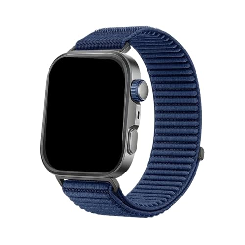 Nylon Loop Strap for Huawei Watch Fit 4 Pro Gewebtes Sportarmband for Huawei Watch Fit 3/4 Armband(Midnight blue,For Fit 3) von WUURAA