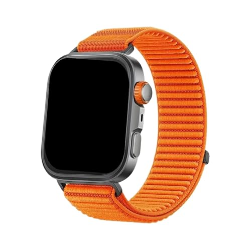 Nylon Loop Strap for Huawei Watch Fit 4 Pro Gewebtes Sportarmband for Huawei Watch Fit 3/4 Armband(Orange,For Fit 3) von WUURAA