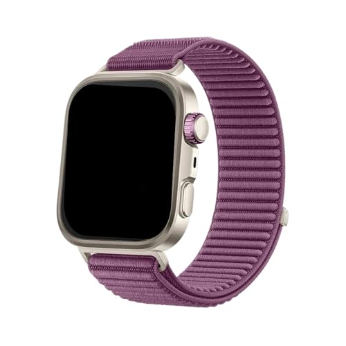 Nylon Loop Strap for Huawei Watch Fit 4 Pro Gewebtes Sportarmband for Huawei Watch Fit 3/4 Armband(Plum,For Fit 4 Pro) von WUURAA