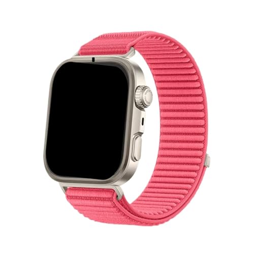 Nylon Loop Strap for Huawei Watch Fit 4 Pro Gewebtes Sportarmband for Huawei Watch Fit 3/4 Armband(Water red,For Fit 4 Pro) von WUURAA