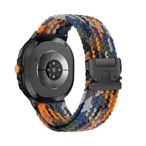 Nylon-Sportarmband for Samsung Galaxy Watch 8 40 mm 44 mm, ersetztes Armband for Galaxy 8Classic 46 mm, atmungsaktives Armband(Denim color,For Watch 8 44mm) von WUURAA