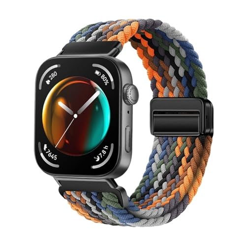 Nylon Woven Loop Strap for Huawei Watch Fit 3 4 4Pro Sportarmband for Huawei Fit4/Fit4pro Ersatz for atmungsaktives Band(Camouflage Colorful,For Fit 3) von WUURAA