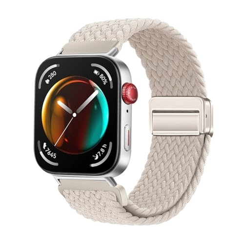 Nylon Woven Loop Strap for Huawei Watch Fit 3 4 4Pro Sportarmband for Huawei Fit4/Fit4pro Ersatz for atmungsaktives Band(Starlight,For Fit 4 Pro) von WUURAA
