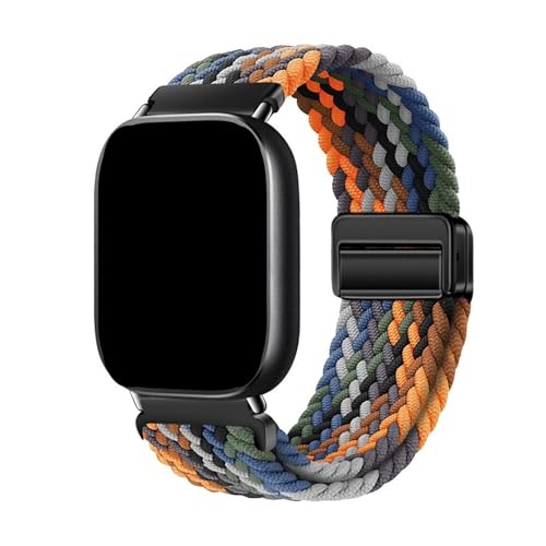 Nylon gewebtes, atmungsaktives Sportarmband for Huawei Watch Fit 3 4 4Pro Armband for Huawei Fit4/Fit4pro austauschbares Band(Camouflage Colorful,For Fit4/4Pro) von WUURAA