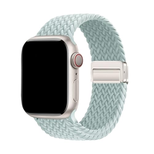 Nylon gewebtes, atmungsaktives Sportarmband for Huawei Watch Fit 3 4 4Pro Armband for Huawei Fit4/Fit4pro austauschbares Band(Light Mint,For Fit 3) von WUURAA