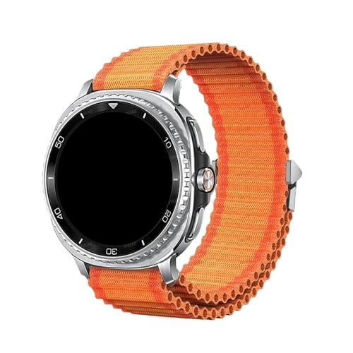 Nylonarmband for Samsung Galaxy Watch 8 Classic Sports Loop Band for Galaxy watch8 40mm 44m mErsatzarmband(Orange,For Watch 8 44MM) von WUURAA