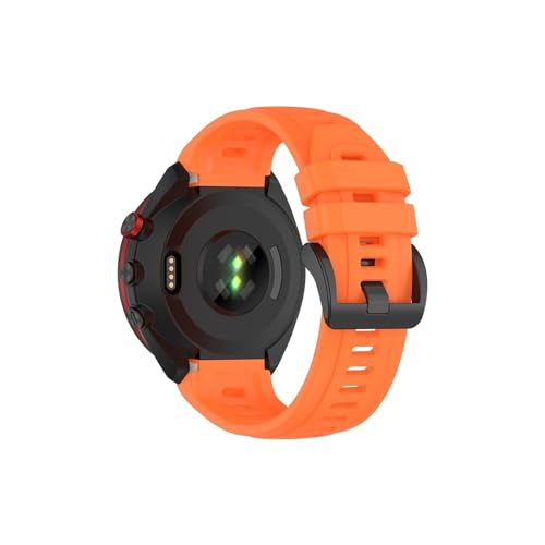 Outdoor-Sport-Armband, passend for Garmin Approach S70 47 mm 42 mm Silikon-Uhrenarmband (Color : Orange, Size : For Approach S70 47mm) von WUURAA