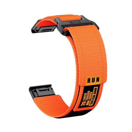 QuickFit 22mm 26mm breites Nylonband for Garmin Fenix 8 ​​7 7X Pro 6 6X 5 5X Plus Instinctive 2 Armband ersetzen Band Correa(O,22mm(7/6/5)) von WUURAA