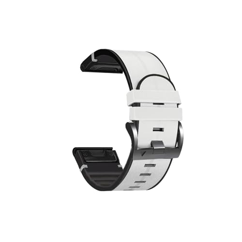 Quickfit 22 mm Uhrenarmband, for Garmin Marq Adventurer 2 Athlete 2 Golfer Captain Aviator Gen 2 Uhrenarmband Armband (Color : White-01, Size : For MARQ Adventurer (2)) von WUURAA