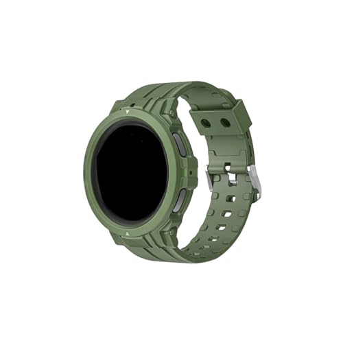 Silikon-Armband-Hülle for Samsung Galaxy Watch 5 Pro 45 mm Gürtel for Galaxy Watch5 4 40 mm 44 mm Band-Armband-Zubehör (Color : Green, Size : For Galaxy Watch 5 40mm) von WUURAA