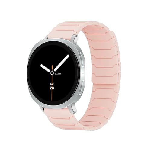 Silikon-Loop-Band for Samsung Galaxy Watch 8 44mm 40mm Ersatz-Sportarmband for Watch8 Classic 46mm Armband(Pink,For Watch 8 44mm) von WUURAA