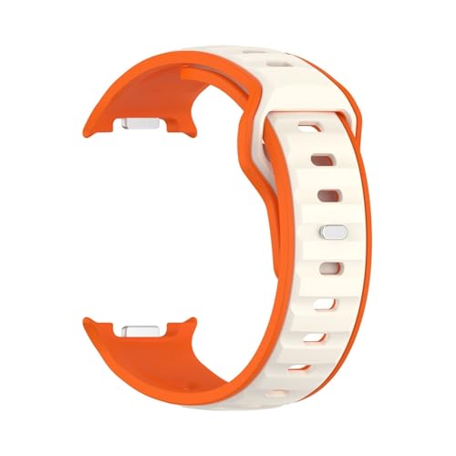 Silikon-Loop-Sportarmband for Samsung Galaxy Watch 8 40MM 44MM, ersetztes Armband for Galaxy 8 Classic 46MM(Orange Starlight,For Watch8 44mm) von WUURAA
