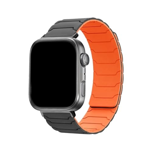 Silikon-Quick-Fit-Armband for Huawei Watch Fit 4 Pro, Sportarmband,for Huawei Watch Fit4 Fit3, Band Correa(10# Grey Orange,For fit 4 pro) von WUURAA