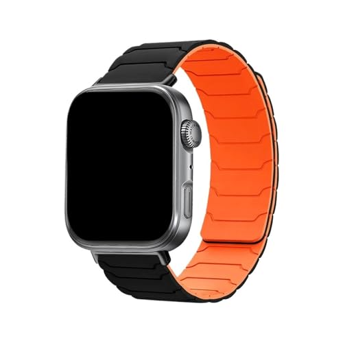 Silikon-Quick-Fit-Armband for Huawei Watch Fit 4 Pro, Sportarmband,for Huawei Watch Fit4 Fit3, Band Correa(12# Black Orange,For Fit 3) von WUURAA