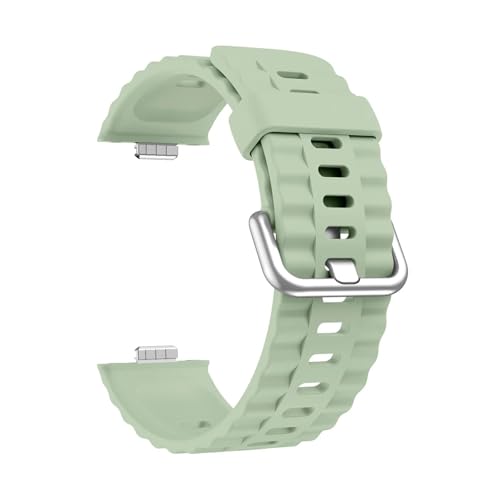 Silikon-Reifenprofilarmband for Huawei Watch Fit 4 Pro Armband for Watch Fit4 Fit3 Ersatzbänder(Green,For Fit 4) von WUURAA