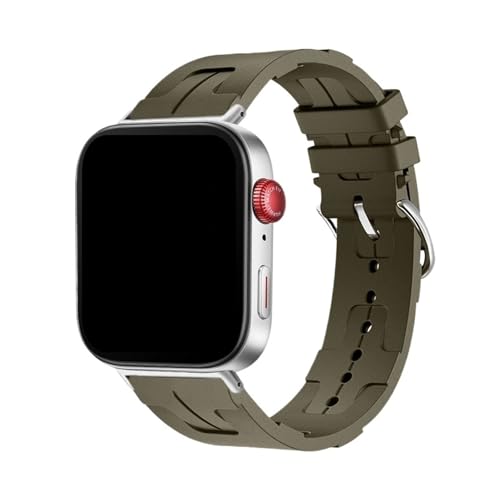 Silikonarmband for Huawei Watch Fit 3 4 4Pro Atmungsaktives Armband for Huawei Fit4/Fit4pro Austauschbares Band(05# Khaki,For FIT 4) von WUURAA