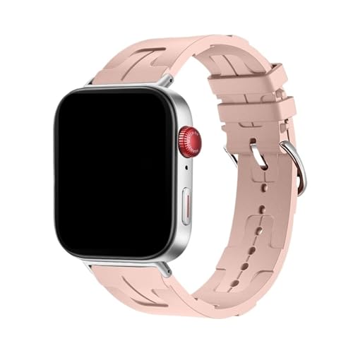 Silikonarmband for Huawei Watch Fit 3 4 4Pro Atmungsaktives Armband for Huawei Fit4/Fit4pro Austauschbares Band(09# Powder sand,For FIT 4) von WUURAA