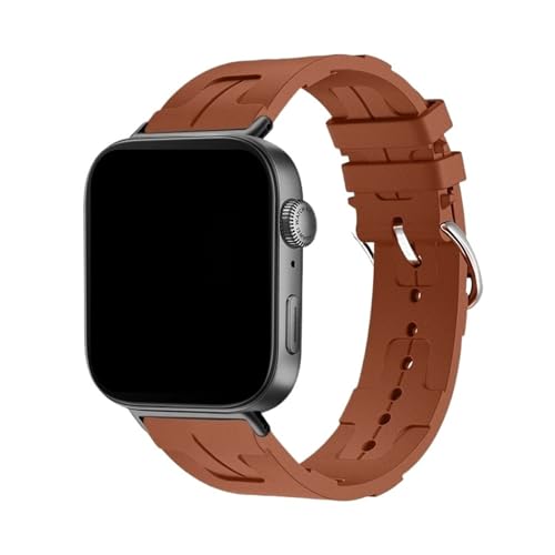 Silikonarmband for Huawei Watch Fit 3 4 4Pro Atmungsaktives Armband for Huawei Fit4/Fit4pro Austauschbares Band(13# Brown,For FIT 3) von WUURAA