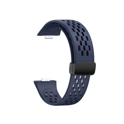 Silikonarmband for Huawei Watch Fit4 Fit3, atmungsaktives Ersatzarmband for HUAWEI Fit 4 Pro Armband(Dark Blue,For Huawei Fit 4 Pro) von WUURAA
