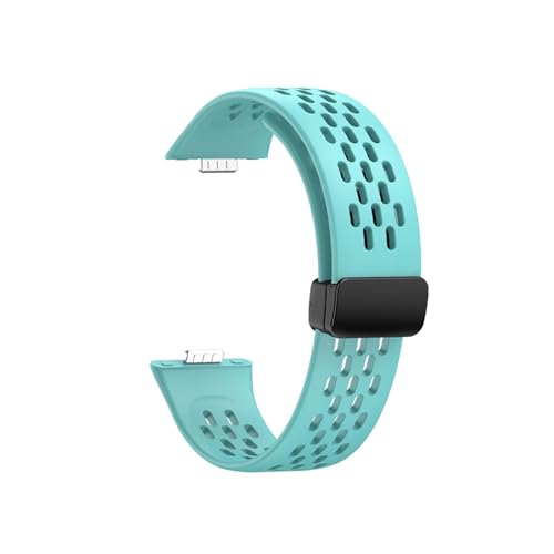 Silikonarmband for Huawei Watch Fit4 Fit3, atmungsaktives Ersatzarmband for HUAWEI Fit 4 Pro Armband(Light Green,For Huawei Fit 3) von WUURAA