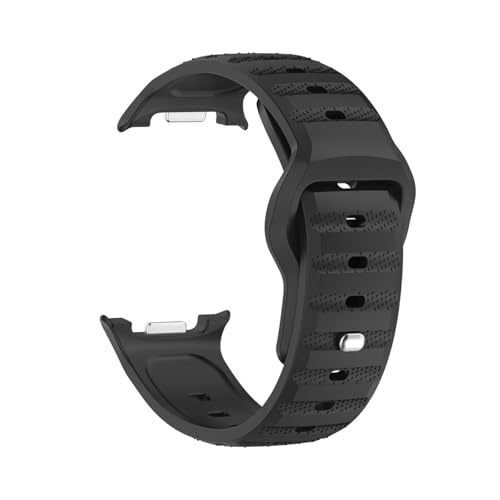 Silikonarmband for Samsung Galaxy Watch 8 40MM 44MM Loop Sport, ersetztes Band for Galaxy 8Classic 46MM Armband(Black,For watch 8 40MM) von WUURAA