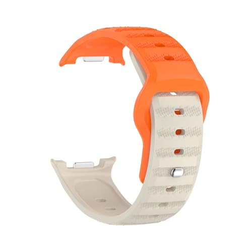Silikonarmband for Samsung Galaxy Watch 8 40MM 44MM Loop Sport, ersetztes Band for Galaxy 8Classic 46MM Armband(Starlight orange,For watch 8 40MM) von WUURAA