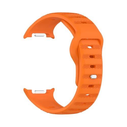 Silikonarmband for Samsung Galaxy Watch 8 44 40 mm, Sportarmband for Watch8 Classic 46 mm, ersetzt atmungsaktives Armband(Starlight Orange,For Galaxy 8 40mm) von WUURAA