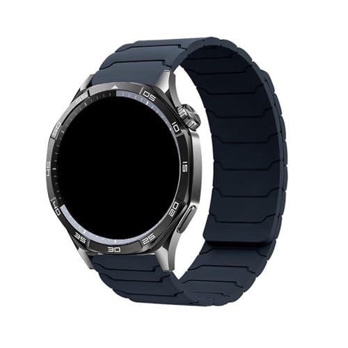 Silikonarmband mit Panzermuster for Huawei GT5 GT4 5 4Pro, for Samsung Galaxy watch7/6/5/4 Ersatzarmband(05 Midnight,18mm) von WUURAA