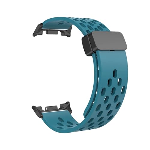 Silikonband for Samsung Galaxy Watch 8Classic 46mm, atmungsaktives Sport-Correa-Armband for Watch 8 44mm 40mm Armband(CyanB,For Galaxy 8Classic 46mm) von WUURAA