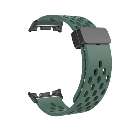 Silikonband for Samsung Galaxy Watch 8Classic 46mm, atmungsaktives Sport-Correa-Armband for Watch 8 44mm 40mm Armband(PineGrB,For Galaxy 8Classic 46mm) von WUURAA