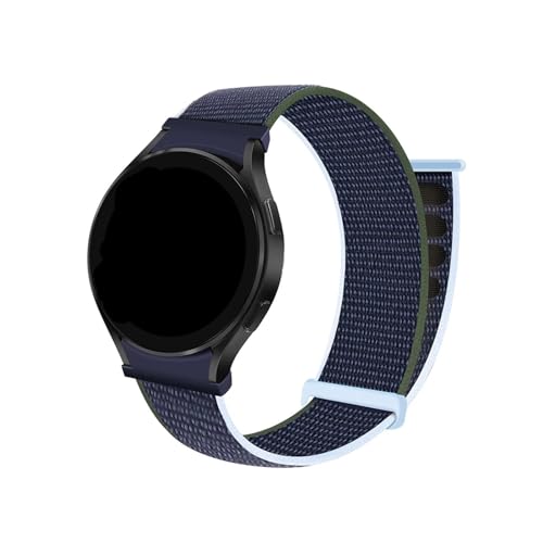 Sport-Loop-Band for Samsung Galaxy Watch 6/5/4 40 mm 44 mm 5 Pro 45 mm Nylon 20 mm Armband Galaxy Watch 6 Classic 43 mm 47 mm Armband (Color : Abyss22, Size : For Galaxy 6-6classic) von WUURAA