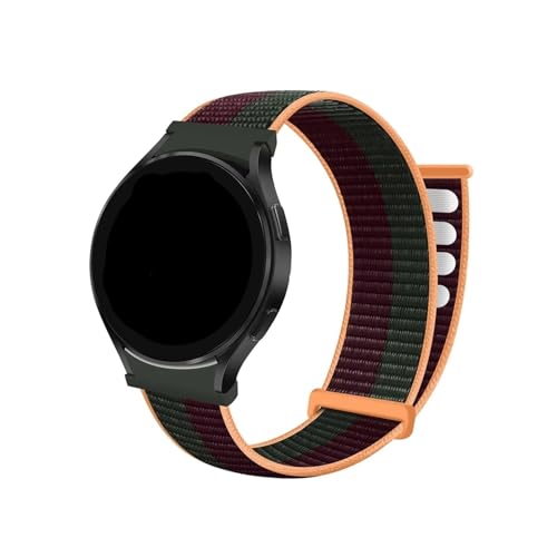 Sport-Loop-Band for Samsung Galaxy Watch 6/5/4 40 mm 44 mm 5 Pro 45 mm Nylon 20 mm Armband Galaxy Watch 6 Classic 43 mm 47 mm Armband (Color : Dark Cherry 29, Size : For Galaxy 4-4 Classic) von WUURAA