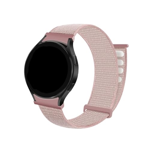 Sport-Loop-Band for Samsung Galaxy Watch 6/5/4 40 mm 44 mm 5 Pro 45 mm Nylon 20 mm Armband Galaxy Watch 6 Classic 43 mm 47 mm Armband (Color : Rose pink 05, Size : For Galaxy 5-5 pro) von WUURAA