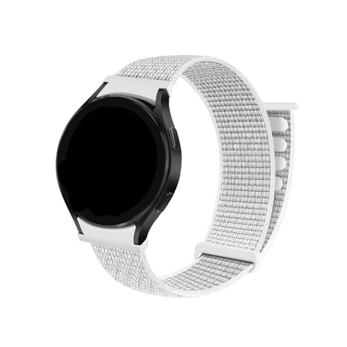 Sport-Loop-Band for Samsung Galaxy Watch 6/5/4 40 mm 44 mm 5 Pro 45 mm Nylon 20 mm Armband Galaxy Watch 6 Classic 43 mm 47 mm Armband (Color : Summit White 07, Size : For Galaxy 5-5 pro) von WUURAA
