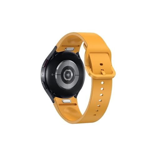 Sport-Silikonarmband for Samsung Galaxy Watch 6 44 mm 40 mm Zubehör 20 mm Uhrenarmband Armband for Galaxy Watch 6 Classic 43 mm 47 mm (Color : Yellow, Size : For Galaxy Watch6 40mm) von WUURAA