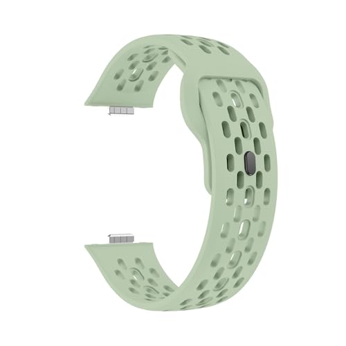 Sportarmband for Huawei Watch Fit 4 Pro Strap Hohles Silikonarmband for Watch Fit4 Fit3 Correas(Green,For Fit 4) von WUURAA