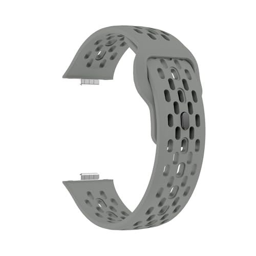 Sportarmband for Huawei Watch Fit 4 Pro Strap Hohles Silikonarmband for Watch Fit4 Fit3 Correas(Grey,For Fit 4) von WUURAA