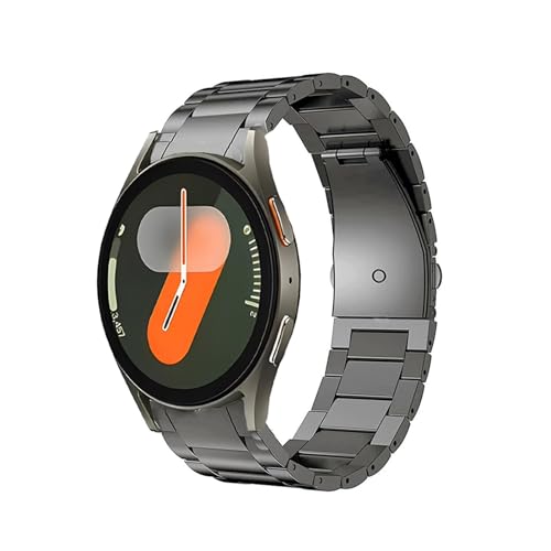 WUURAA Titanarmband für Samsung Galaxy Watch 7 40 mm/44 mm Armband für 6 Classic 47 mm/43 mm/5 Pro 45 mm/6 5 4 (Grau, für Watch 7 44mm) von WUURAA