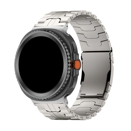 Titanarmband for Samsung Galaxy Watch 8 44mm 40mm Business-Armband for SAMSUNG GALAXY WATCH ULTRA 2 Bands Zubehör(Titanium,For 8 40 44mm) von WUURAA