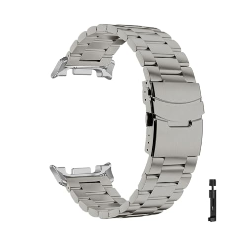 Titanlegierungsarmband for Samsung Galaxy Watch 8 40mm 44mm 8Classic 46mm Metallarmband for Galaxy Ultra 2025 47mm Band(Titanium,For Watch Ultra2 2025) von WUURAA