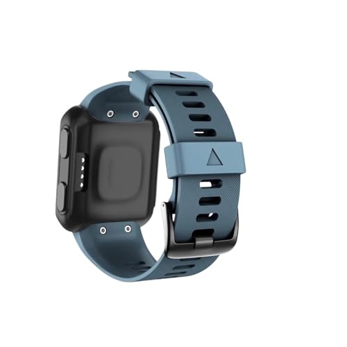 Uhrenarmband passend for Garmin Forerunner 35 Band, weiche Silikon-Ersatzbänder for Forerunner 30 Approach S10 Uhr (Color : Navy blue, Size : For Forerunner 35) von WUURAA